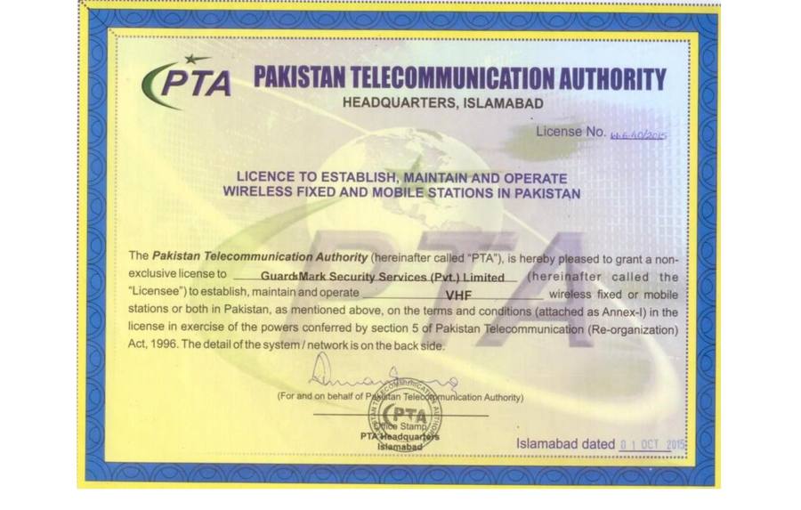 View PTA License